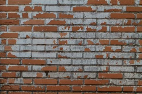 Old Wall from a red brick Stock Photos
