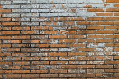 Old Wall from a red brick Stock Photos