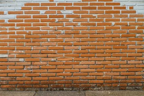Old Wall from a red brick Stock Photos