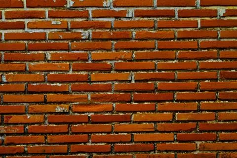 Old Wall from a red brick Stock Photos