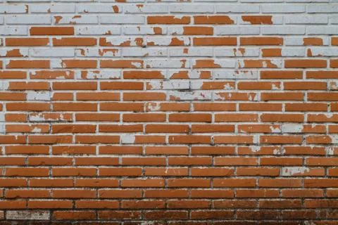 Old Wall from a red brick Stock Photos
