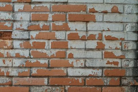 Old Wall from a red brick Stock Photos