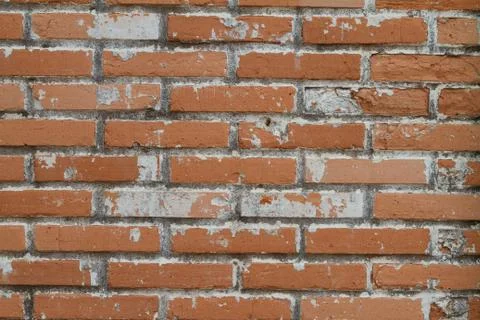 Old Wall from a red brick Stock Photos