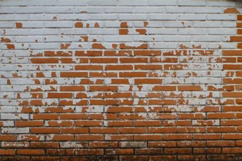 Old Wall from a red brick Stock Photos
