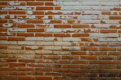 Old Wall from a red brick Stock Photos