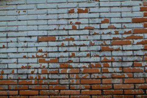 Old Wall from a red brick Stock Photos
