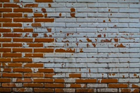 Old Wall from a red brick Stock Photos