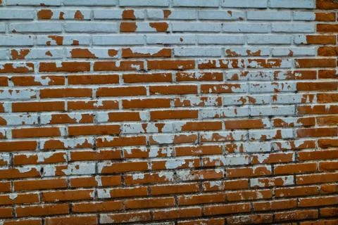 Old Wall from a red brick Stock Photos