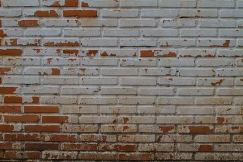 Old Wall from a red brick Stock Photos