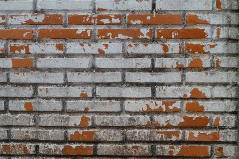 Old Wall from a red brick Stock Photos