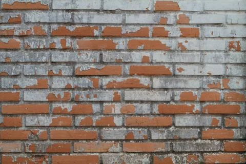 Old Wall from a red brick Stock Photos