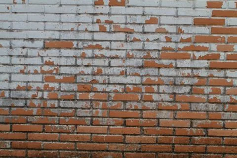 Old Wall from a red brick Stock Photos