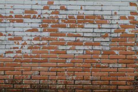 Old Wall from a red brick Stock Photos