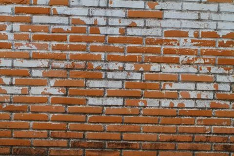 Old Wall from a red brick Stock Photos
