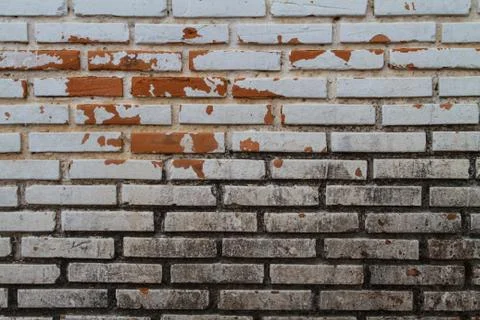 Old Wall from a red brick Stock Photos