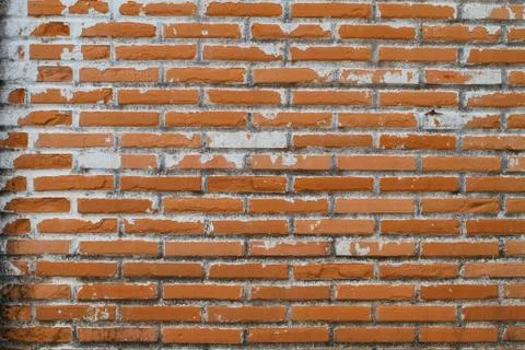 Old Wall from a red brick Stock Photos
