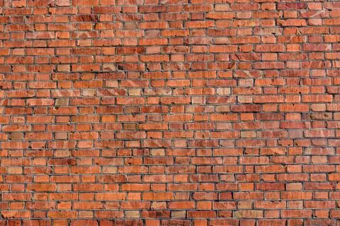 Old wall of the red bricks for background Stock Photos