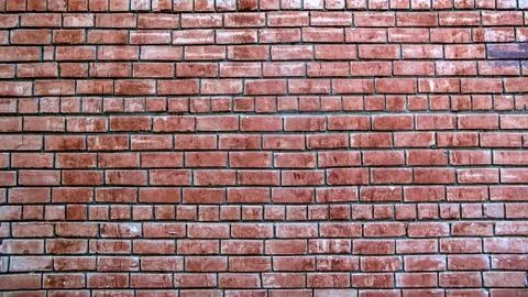 Old wall with red bricks Foto stock