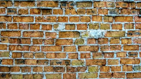 Old wall with red bricks Stock Photos