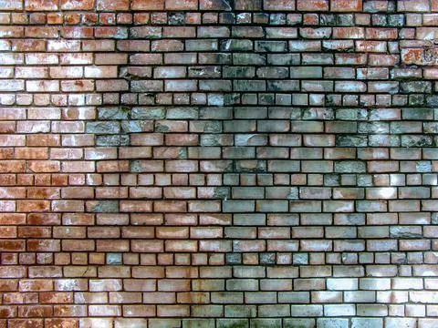 Old wall with red bricks Stock Photos