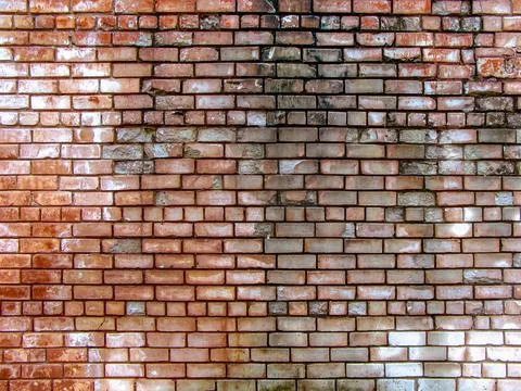 Old wall with red bricks Stock Photos