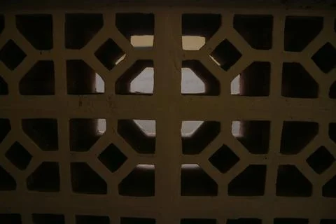 Old wall with retro window type Stock Photos