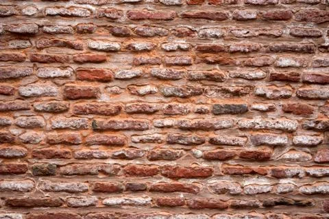 Old wall of stone bricks Foto stock
