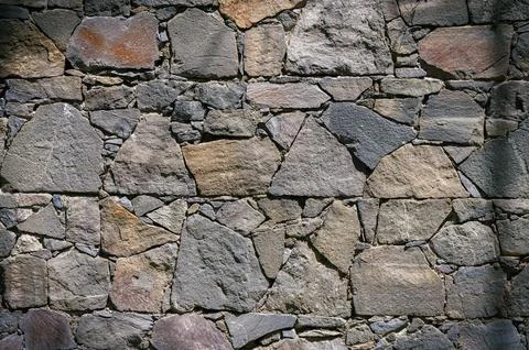 Old wall of stone shell rock of arbitrary shape.1 Stock Photos