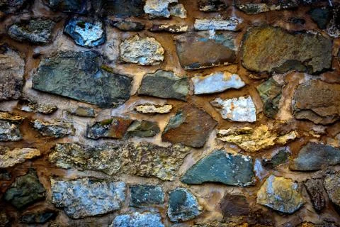 Old wall stonework Stock Photos