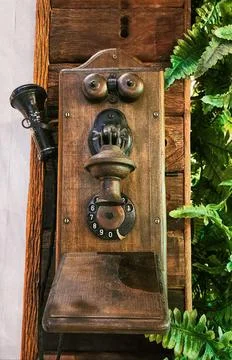 Old Wall Telephone Stock Photos