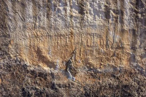Old wall texture background convex rough surface of plaster cement old paint Stock Photos