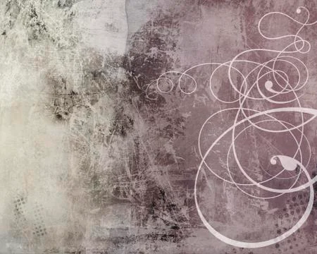 Old wall texture with decoration Stock Illustration