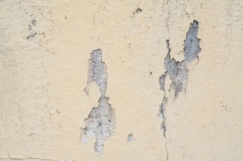 Old wall texture with peeling paint Stock Photos