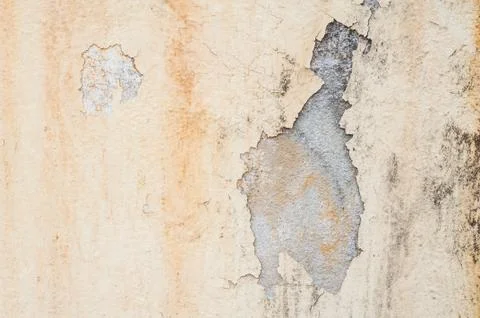 Old wall texture with peeling paint Stock Photos