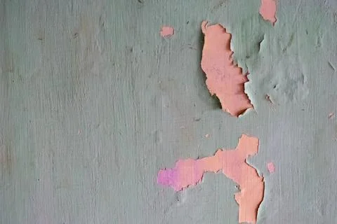 Old wall texture with peeling paint Foto stock
