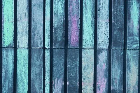 Old wall with traces of crayons. Stock Photos