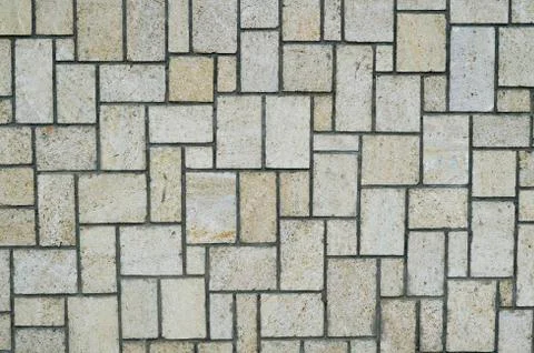 Old wall of white bricks for texture, or background Stock Photos