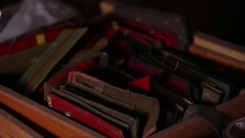 Old wallet 1 Stock-Footage 321236098