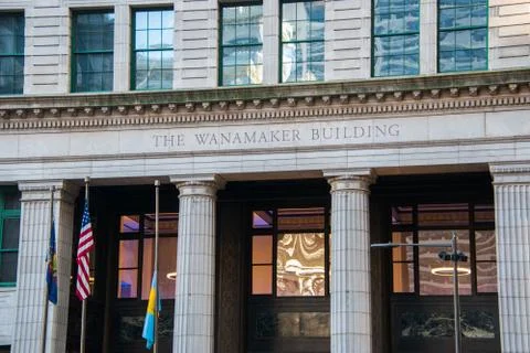 The old Wanamaker Building located in center city Philadelphia Stock Photos
