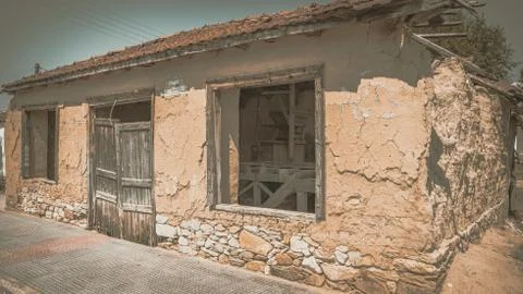 Old warehouse builds from adobe bricks Stock-Fotos
