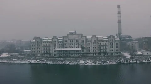 Old warehouse Stock Footage 49093349