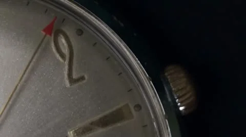 Old Watch Macro Closeup - Time Passing Stock Footage 18175306
