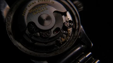 Old watch mechanism Stock-Footage 306047037