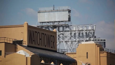 Old Watchtower Building In Brooklyn Stock Footage 79331268