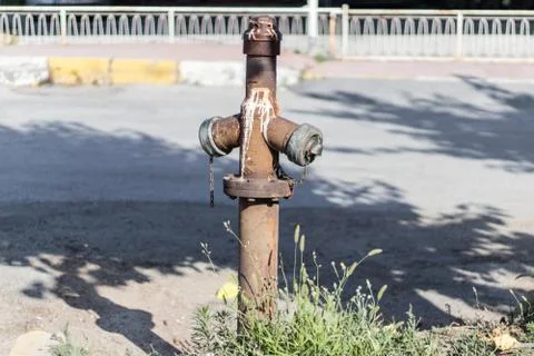 An old water hydrant - dim colored Foto stock