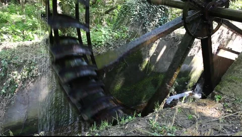 Old water mill Stock-Footage 4280578