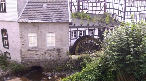 Old water mill. Stock Footage 31559828