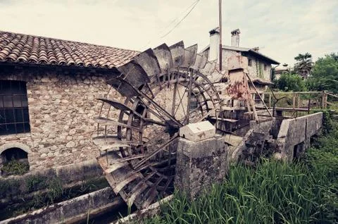 Old water mill. Stock Photos