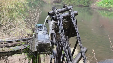 Old Water Mill slider Video stock 41988950
