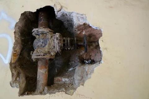 Old water pipe Foto stock